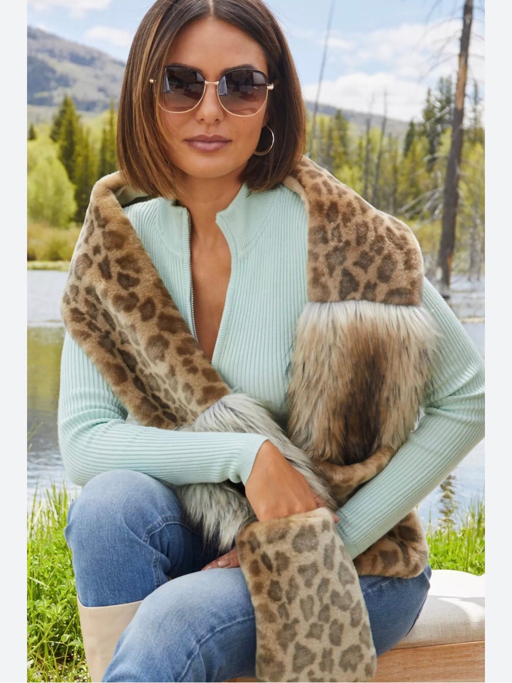 Donna Sayler’s Fabulous Furs Faux Fur Scarf